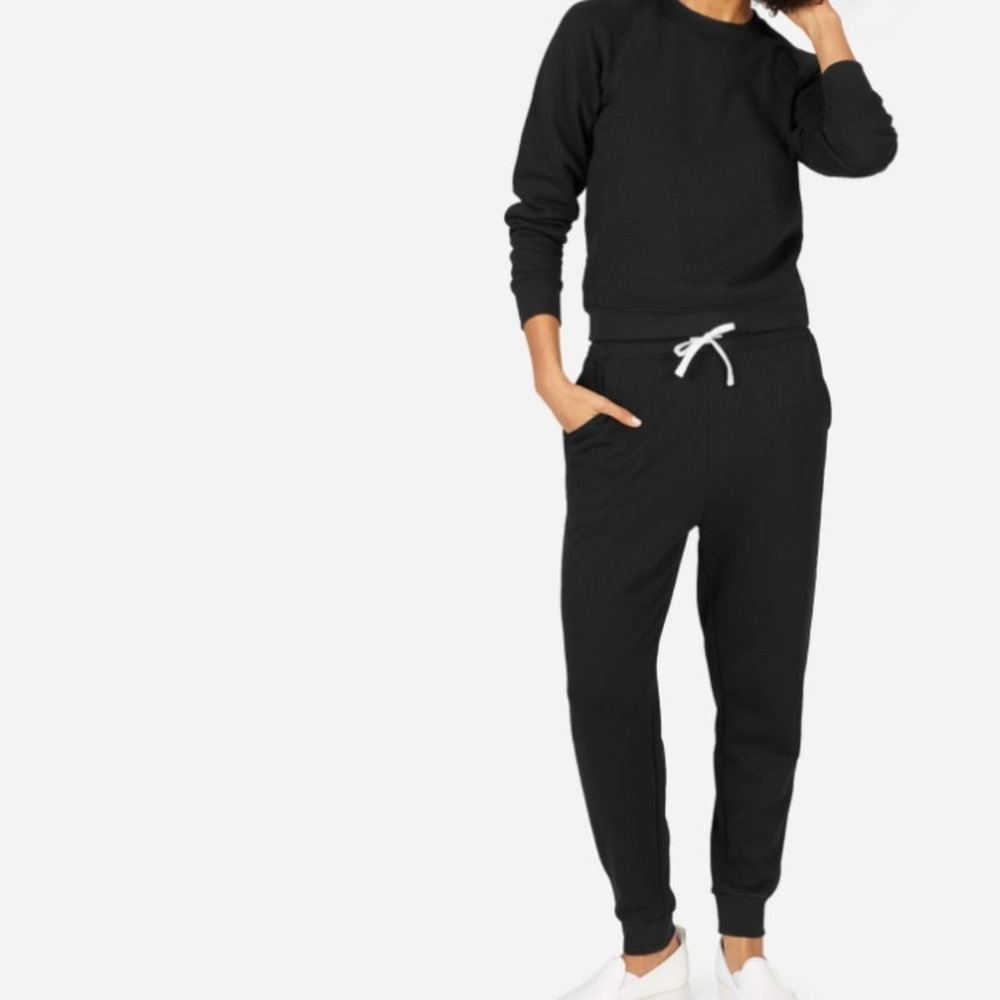 NWT Everlane Classic Organic Cotton Sweatpants black size XXS